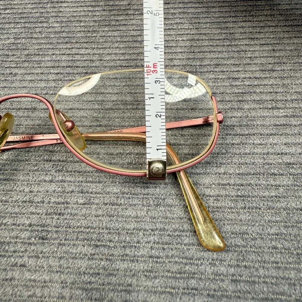 Anne Klein Rainbow Jasmine Y2k Eyeglasses Frames Italy 50/21 030 Rose Gold Oval